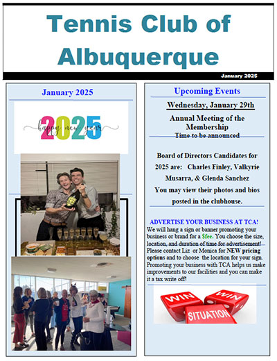 January 2025 Newsletter