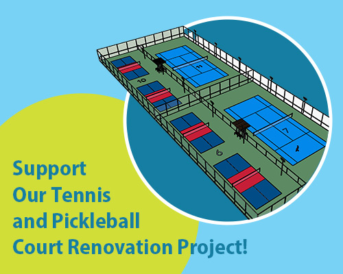 Help support TCA's tennis and pickleball court renovation project!